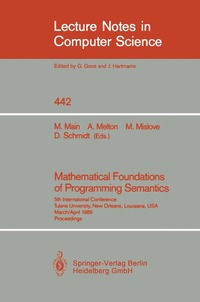 bokomslag Mathematical Foundations of Programming Semantics