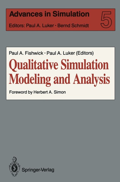 Paul A. Fishwick, Paul A. Luker - Qualitative Simulation Modeling and Analysis, Häftad