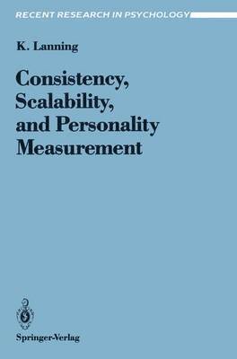 bokomslag Consistency, Scalability, and Personality Measurement