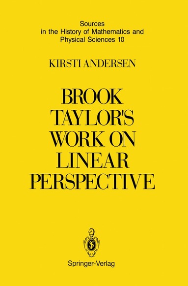 bokomslag Brook Taylor's Work on Linear Perspective