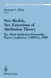 bokomslag New Models, New Extensions of Attribution Theory