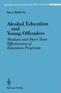 bokomslag Alcohol Education and Young Offenders