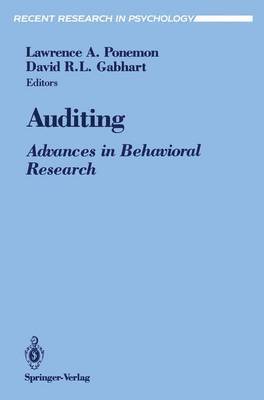 Lawrence A. Ponemon, David R.L. Gabhart, David R. L. Gabhart - Auditing, Häftad