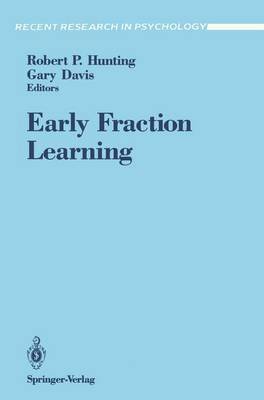 Robert P. Hunting, Gary Davis, Robert Hunting - Early Fraction Learning, Häftad