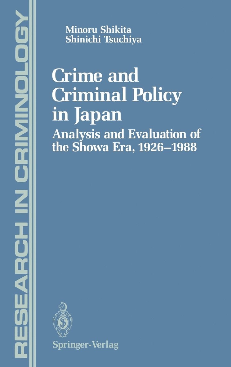 Crime and Criminal Policy in Japan 1