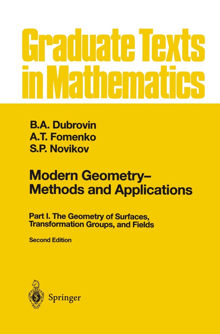 Modern Geometry - Methods and Applications 1