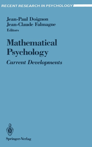 Jean-Paul Doignon, Jean-Claude Falmagne - Mathematical Psychology, Häftad