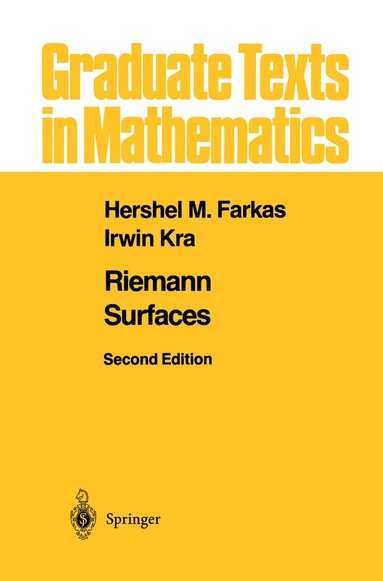 Hershel M. Farkas, Irwin Kra - Riemann Surfaces, Inbunden