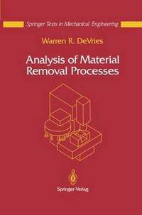 bokomslag Analysis of Material Removal Processes