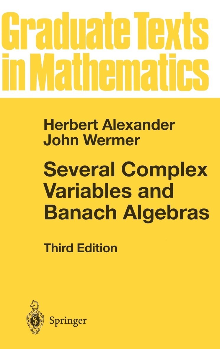 Several Complex Variables and Banach Algebras 1