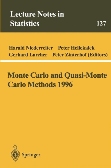 Niederreiter, International Conference on Monte Carlo, Harald Niederreiter, Peter Hellekalek, Gerhard Larcher, Peter Zinterhof - Monte Carlo and Quasi-Monte Carlo Methods 1996, Häftad