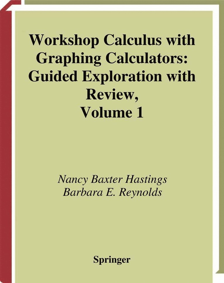 Workshop Calculus with Graphing Calculators 1