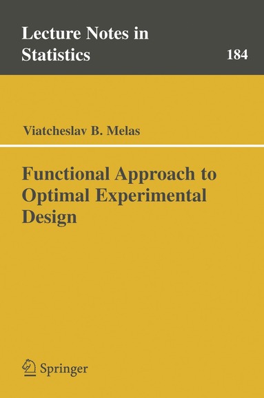 bokomslag Functional Approach to Optimal Experimental Design