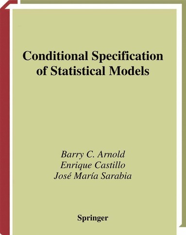 bokomslag Conditional Specification of Statistical Models