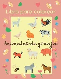 bokomslag Libro para colorear Animales de granja