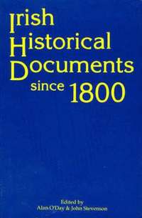 bokomslag Irish Historical Documents Since 1800