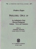 Frédéric Chopin, Thomas Higgins - Preludes, Op. 28, Häftad