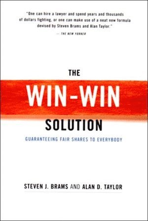 Steven J. Brams, Alan D. Taylor - Win-Win Solution, Häftad