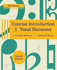bokomslag Concise Introduction to Tonal Harmony Workbook