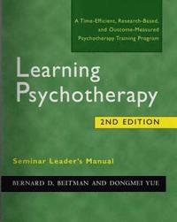 bokomslag Learning Psychotherapy Seminar Leader's Manual