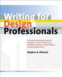bokomslag Writing for Design Professionals