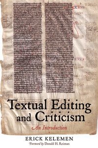 bokomslag Textual Editing and Criticism