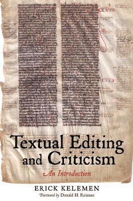 Textual Editing and Criticism 1