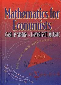 bokomslag Mathematics for Economists