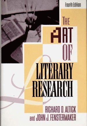 bokomslag Art of Literary Research