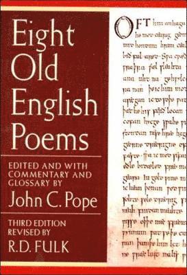 bokomslag Eight Old English Poems