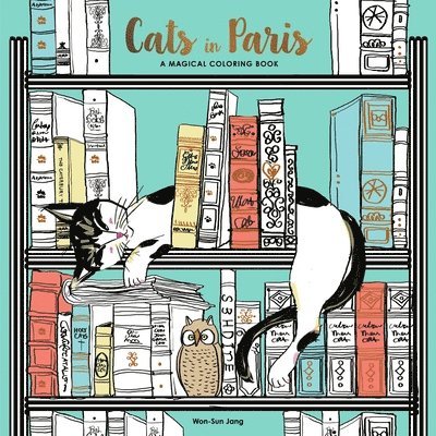 Cats in Paris: A Magical Coloring Book 1