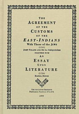 Agreement of the Customs of the East Indians and the Jews