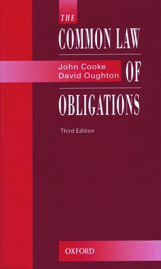 John Cooke, David Oughton - The Common Law of Obligations, Häftad