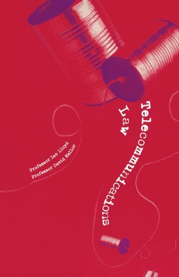 Ian Lloyd, David Mellor - Telecommunications Law, Häftad