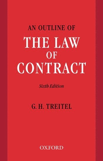 bokomslag An Outline of the Law of Contract