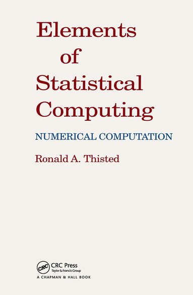 bokomslag Elements of Statistical Computing