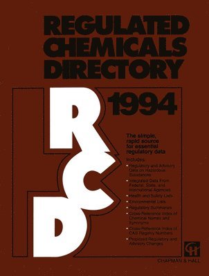 bokomslag Regulated Chemicals Directory 1994