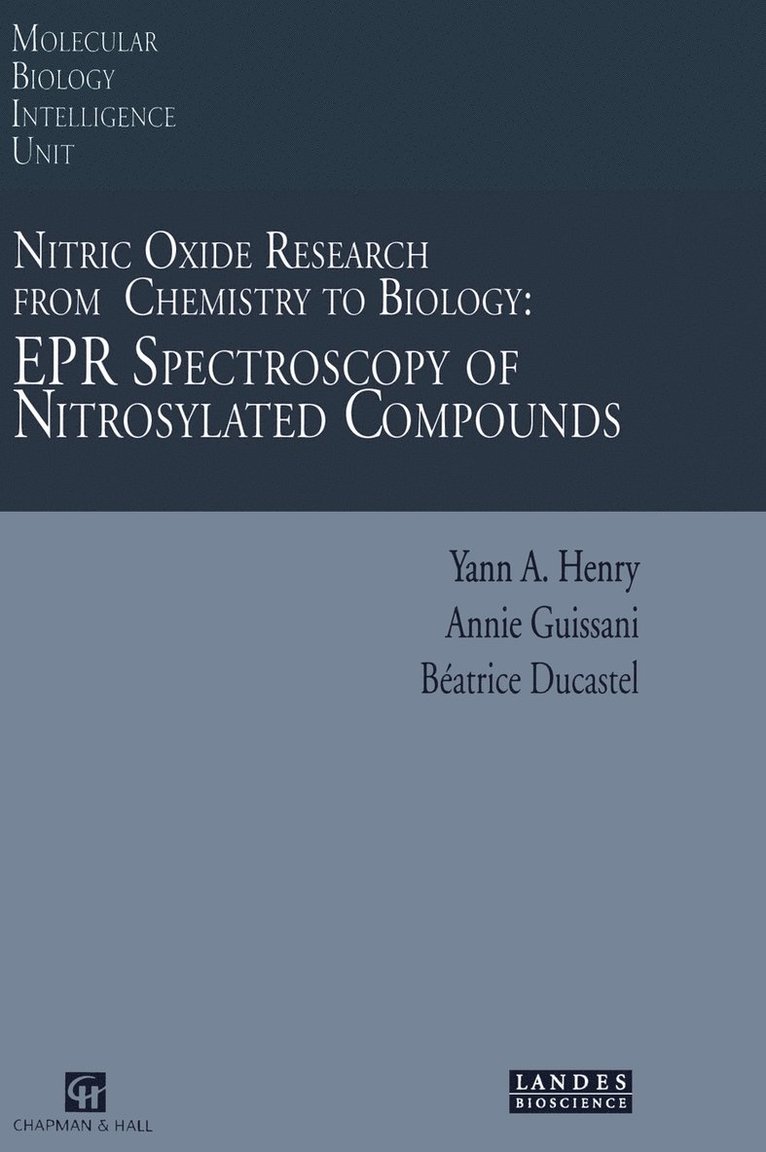 Nitric Oxide Research from Chemistry to Biology: EPR Spectroscopy of Nitrosylated Compounds 1