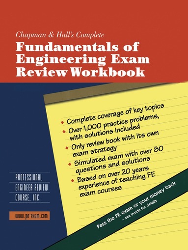 bokomslag Chapman & Hall's Complete Fundamentals of Engineering Exam Review Workbook