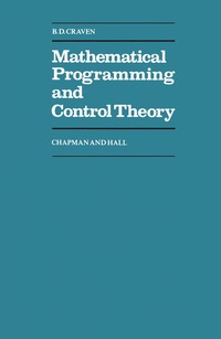 bokomslag Mathematical Programming and Control Theory