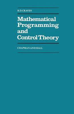 Mathematical Programming and Control Theory 1