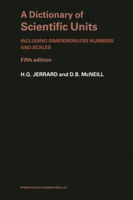 A Dictionary of Scientific Units 1