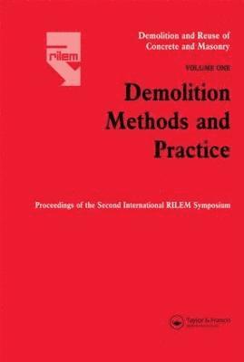 bokomslag Demolition Methods and Practice V1