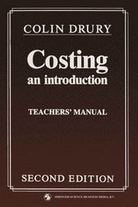 bokomslag Costing: An introduction Teachers' Manual