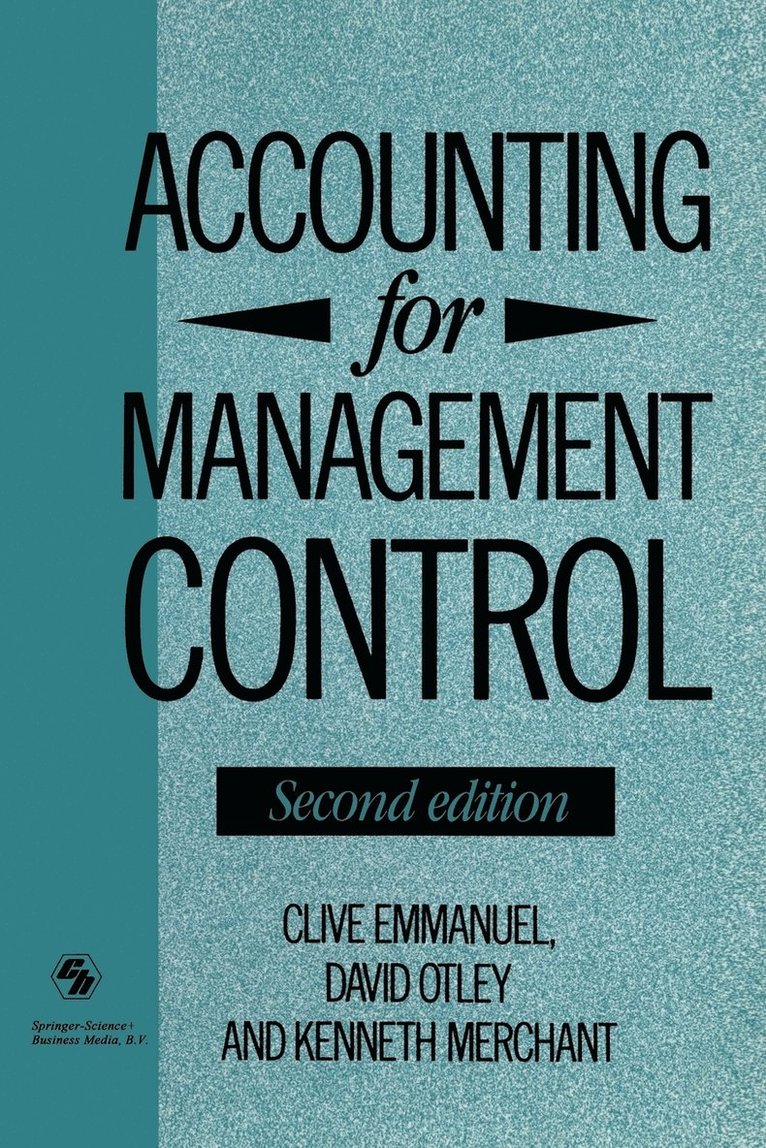 Accounting for Management Control 1