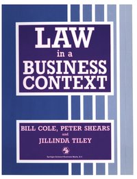 bokomslag Law In A Business Context
