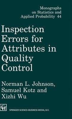 bokomslag Inspection Errors for Attributes in Quality Control