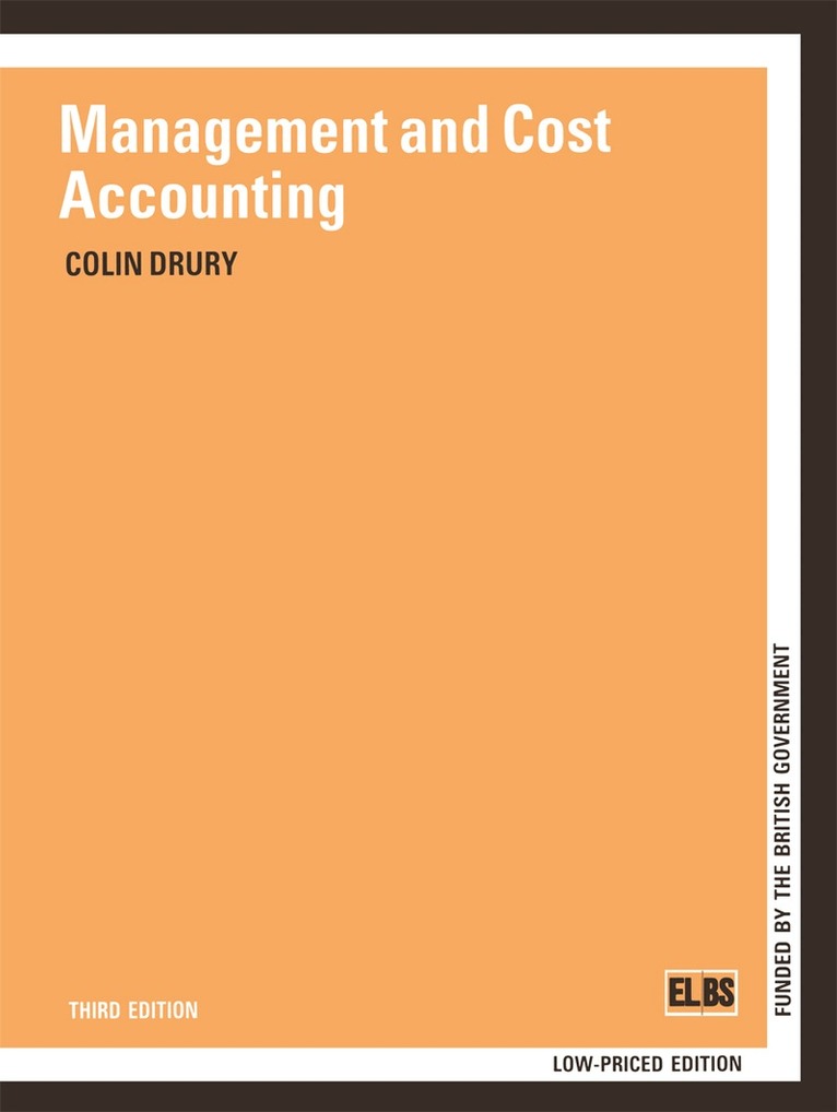 COLIN M. DRURY - MANAGEMENT AND COST ACCOUNTING, Häftad