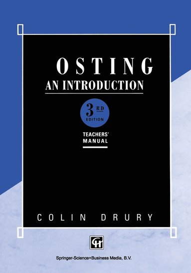 bokomslag Costing: An Introduction Teachers' Manual