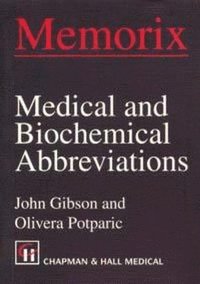 bokomslag Memorix Medical and Biochemical Abbreviations